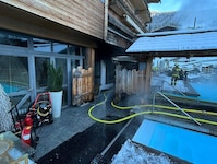 In dem Wellnessbereich dieses Hotels brach der Brand aus