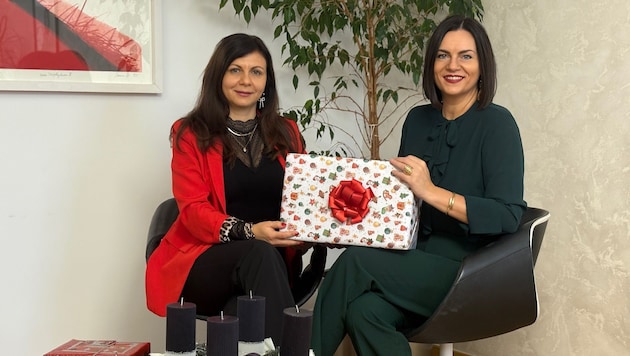 Eisenkopf hat ihr Päckchen bereits an Karall übergeben. Weitere Unterstützer werden gesucht.