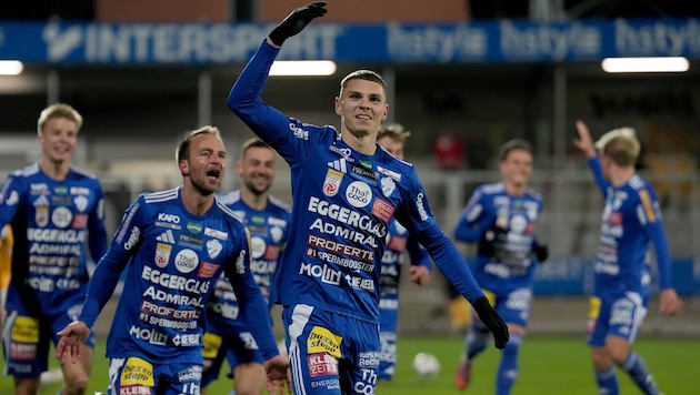 Elias Havel und Co. haben mit Hartberg in der Fußball-Bundesliga derzeit einen Lauf.