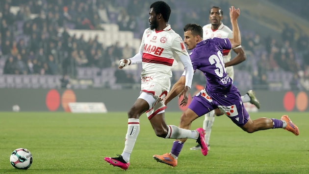 Der GAK um Beres Owusu (li.) kam zuletzt immer besser in Fahrt.