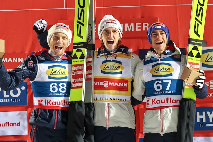 Three ÖSV eagles on the podium