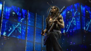 Ein übergriffiger Fan hat US-Rocksänger Lenny Kravitz mehrere Dreadlocks ausgerissen ...