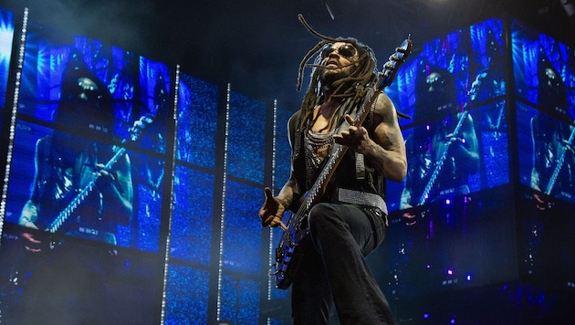 Ein übergriffiger Fan hat US-Rocksänger Lenny Kravitz mehrere Dreadlocks ausgerissen ...