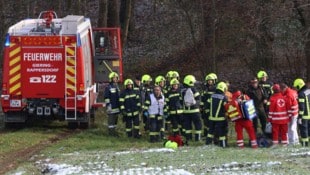 Die Bergung des Verletzten gestaltete sich schwierig.