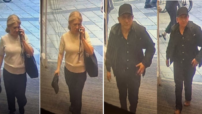 Das auf den Bildern ersichtliche Duo soll seinem Opfer einen fünfstelligen Betrag aus der Tasche ...