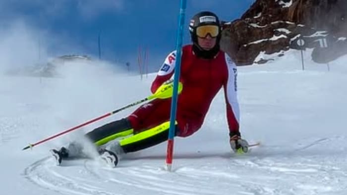 Moritz Zudrell bestätigte im zweiten Durchgang seine guten Trainingsleistungen.