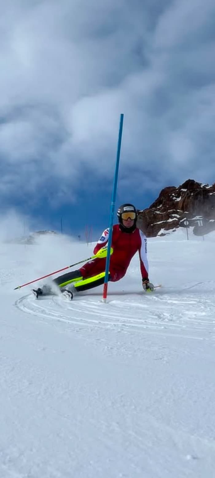 Moritz Zudrell bestätigte im zweiten Durchgang seine guten Trainingsleistungen.