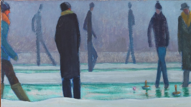 Objekte der Begierde: Werner Bergs „Eisschießen am Kleinsee“ (Start: 60.000 €).