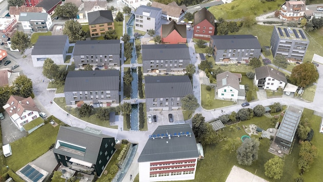 So wird das neue Quartier in Rickenbach aussehen.