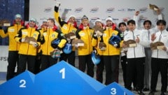 Österreichs Vierer verpassten das Podium knapp.