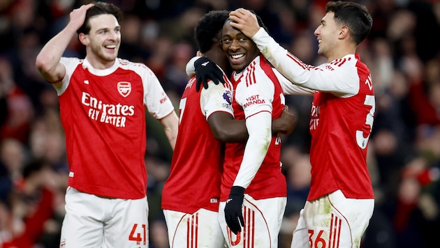 Der FC Arsenal konnte gleich viermal gegen den Stadtrivalen jubeln.