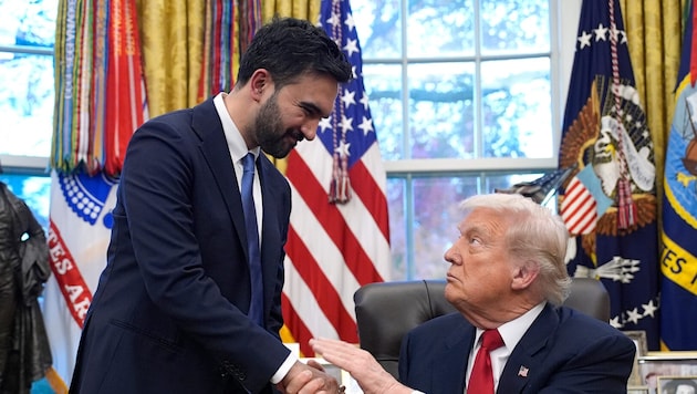 Von links: New Yorks künftiger Bürgermeister Zoran Mamdani und US-Präsident Donald Trump