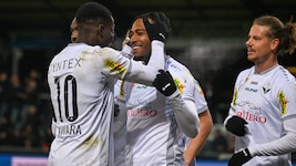 Die Freude bei den Altacher nach dem 3:1-Heimsieg gegen den WAC war groß.