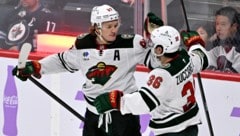 Jubel bei den Minnesota-Spielern