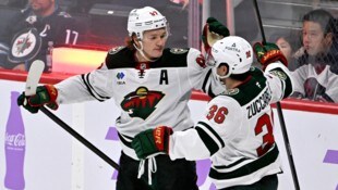 Jubel bei den Minnesota-Spielern