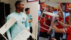 David Alaba hat den Klappstuhl an das U17-Nationalteam übergeben. 