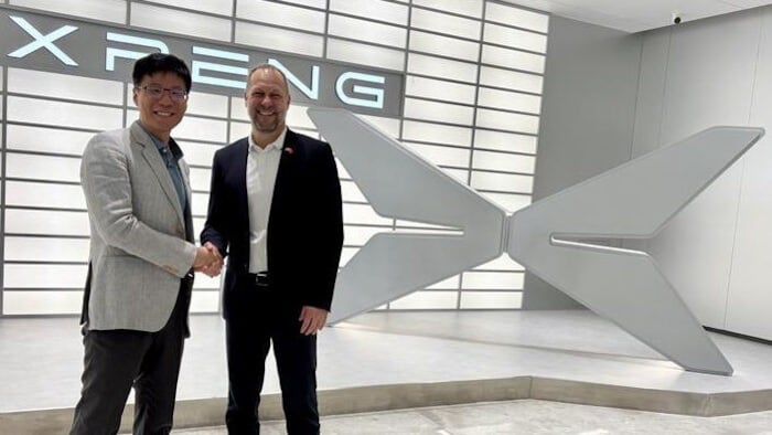 Magna arbeitet eng mit dem chinesischen Autobauer Xpeng zusammen. Im Bild: Yeqing Zheng und Kurt ...