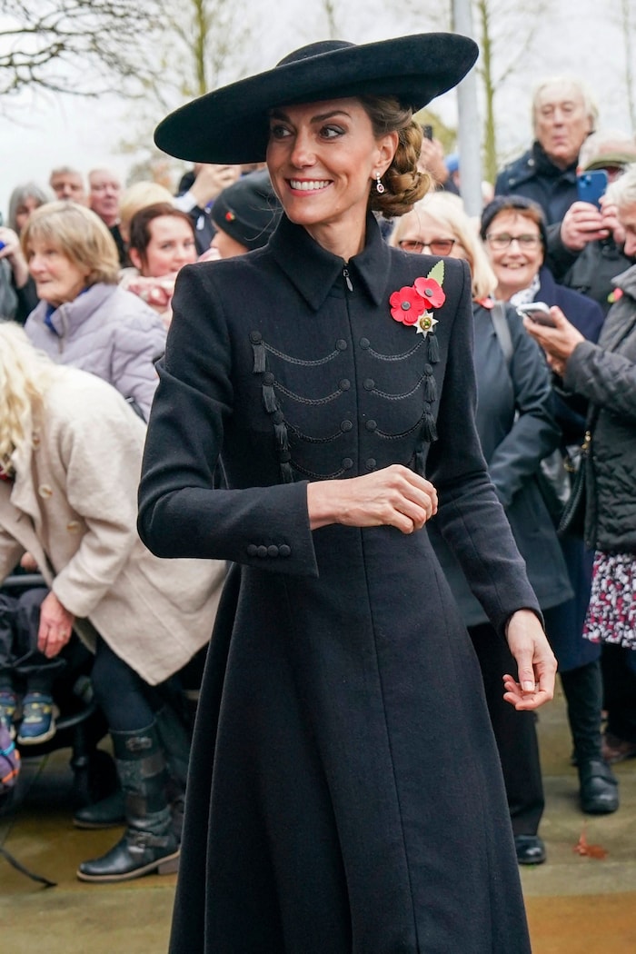 Prinzessin Kate während des Kriegsgendenkens – die BBC nannte sie bei der Berichterstattung mit ...