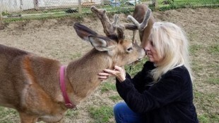 Jodi Proger mit einem ihrer tierischen Schützlinge