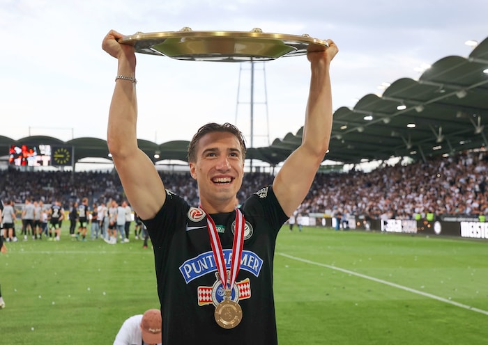 David Affengruber wurde mit Sturm Graz zweimal Meister und dreimal Cupsieger.