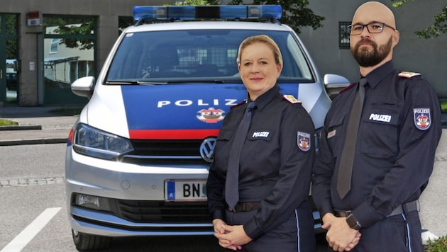 Die Chefinspektoren David Friedl und Birgit Wollenek sind das neue Führungsduo der Stadtpolizei ...