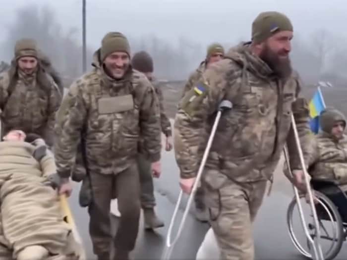 A video online purports to show the withdrawal of Ukrainian soldiers from Pokrovsk. It was ...