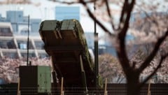 Eine PAC-3-Raketeneinheit der japanischen Armee in Tokio