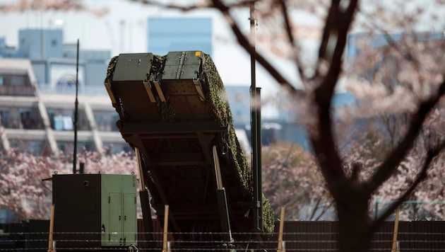 Eine PAC-3-Raketeneinheit der japanischen Armee in Tokio