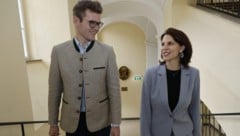 Maximilian Aigner und Karoline Edtstadler. 