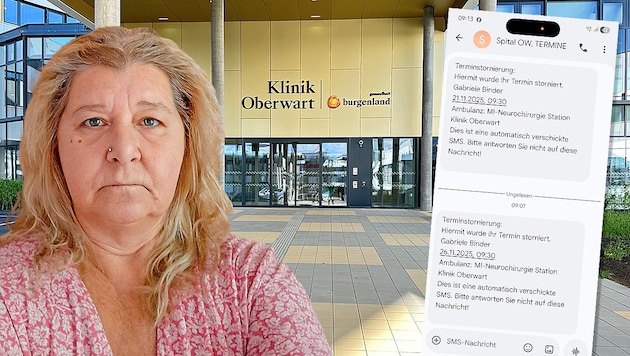 Gabriele Binder, gezeichnet von Schmerzen, wartet auf den dringend benötigten Eingriff. In der ...