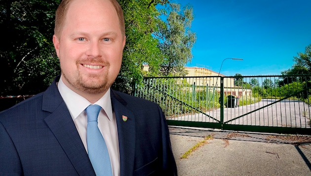 ÖVP-Bürgermeister Michael Nistl bläst das Bauprojekt auf dem bereits versiegelten AGM-Areal nun ...