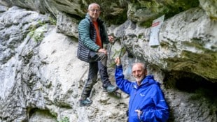 Alpenvereinslegenden unter sich Kapfenberger (li.) , Macher. 