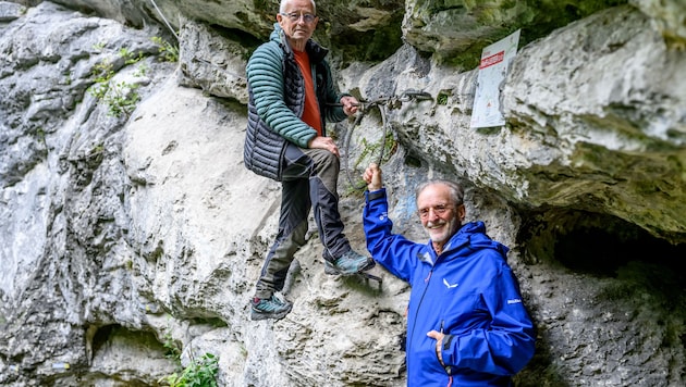 Alpenvereinslegenden unter sich Kapfenberger (li.) , Macher.