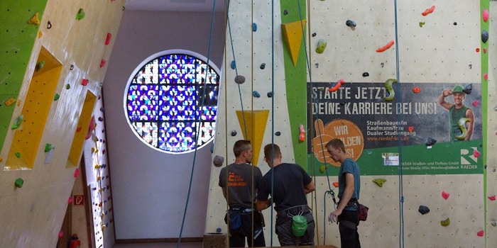 Die Kletterkirche in Mönchengladbach wird bereits fleißig genutzt.