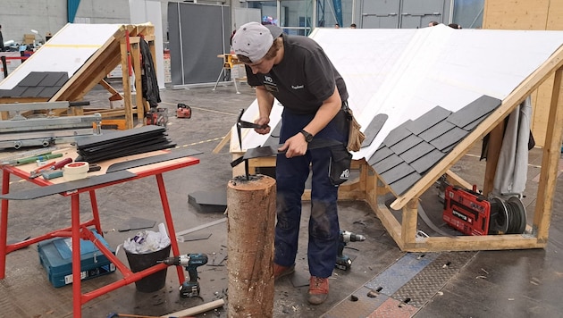Österreichs Dachdeckermeister Raphael Feichtinger.