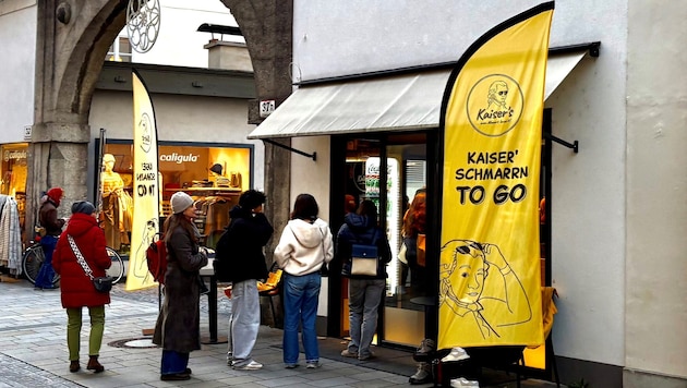 So ein Schmarrn: In der Salzburger Linzergasse hat das Geschäft für den Süßen Klassiker ...