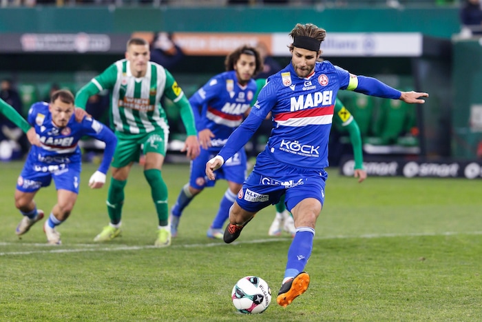 Daniel Maderner erzielte beim 2:1-Sieg bei Rapid mit einem Elfmeter das zwischenzeitliche 1:0.