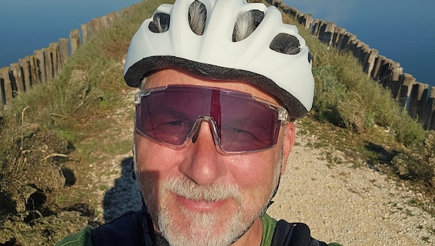 SPÖ-Stadtrat Robert Eichinger in der italienischen Spätsommer-Sonne. Bei 30 Grad um die 800 bis ...