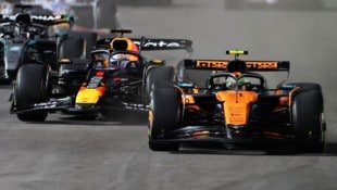 Setzt Max Verstappen noch zum Überholmanöver gegen Lando Norris an?
