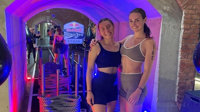 Jessica Hann (re.) sicherte sich ein Ticket für die Red Bull Road to Hyrox.