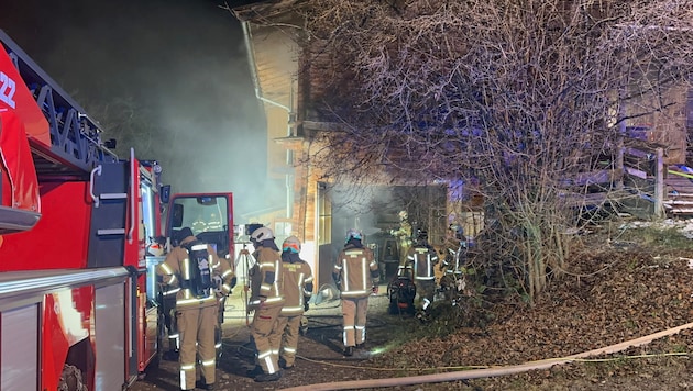 Die eintreffende Feuerwehr brachte die Situation rasch unter Kontrolle.