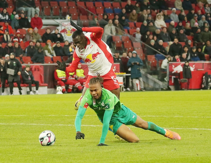 Trotz 2:0-Führung stolperte Salzburg am Sonntag noch über die WSG Tirol.