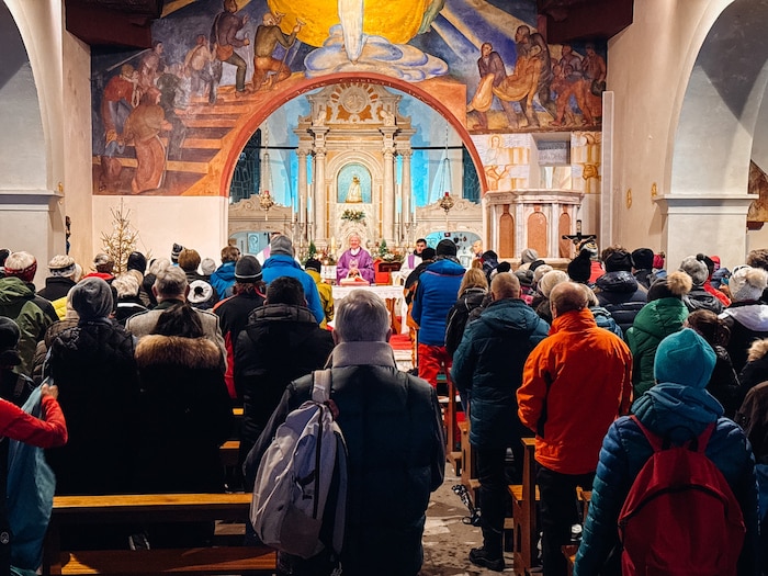 Mosignore Engelbert Guggenberger predigt am 4. Adventsonntag vor „Krone“-Lesern in der ...