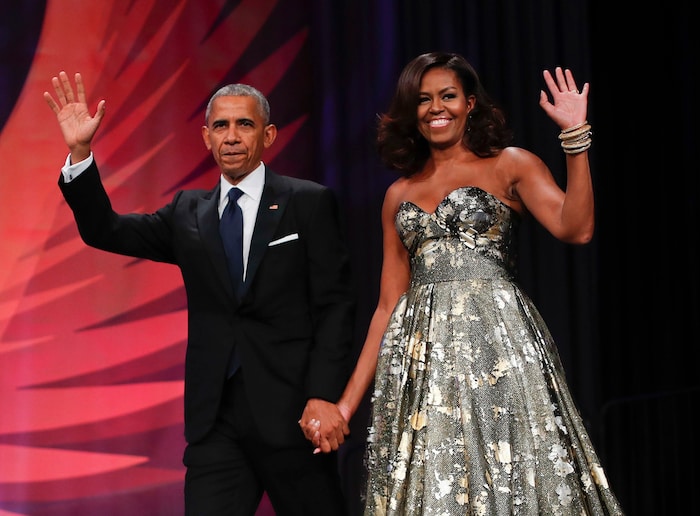 Barack und Michelle Obama 2016