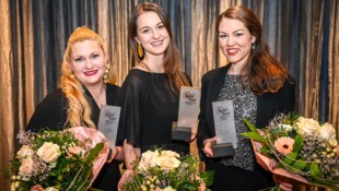 Die drei frischgebackenen Preisträgerinnen. 
