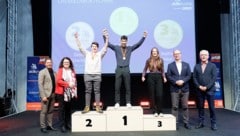 So sehen Sieger aus: Gold gab es für René Bitschnau von der HTL Dornbirn im Fach ...