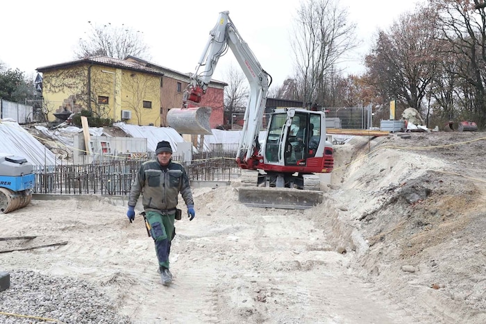 Die Bauarbeiten sind bereits in Gang.