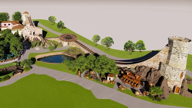 Eine der neuen Attraktionen: Auf der „Rotonda“ können 40 Besucher Platz nehmen.