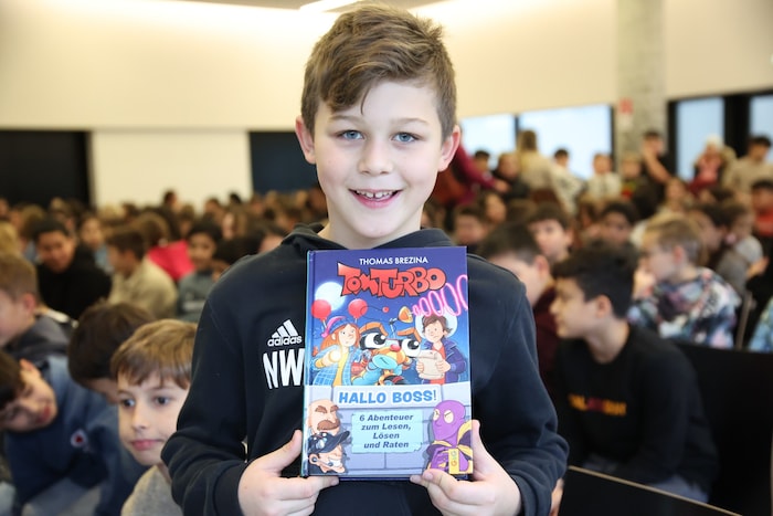 Noah (9) ist großer Brezina-Fan.