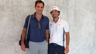 Golfprofi Niklas Regner traf in Dubai Tennis-Ikone Roger Federer.